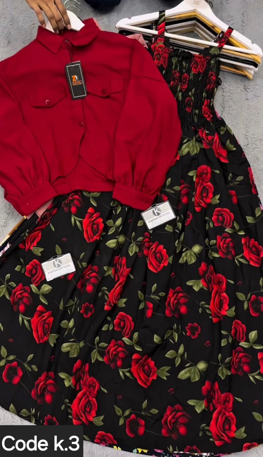 🌸 Floral Maxi Dress Set ✨