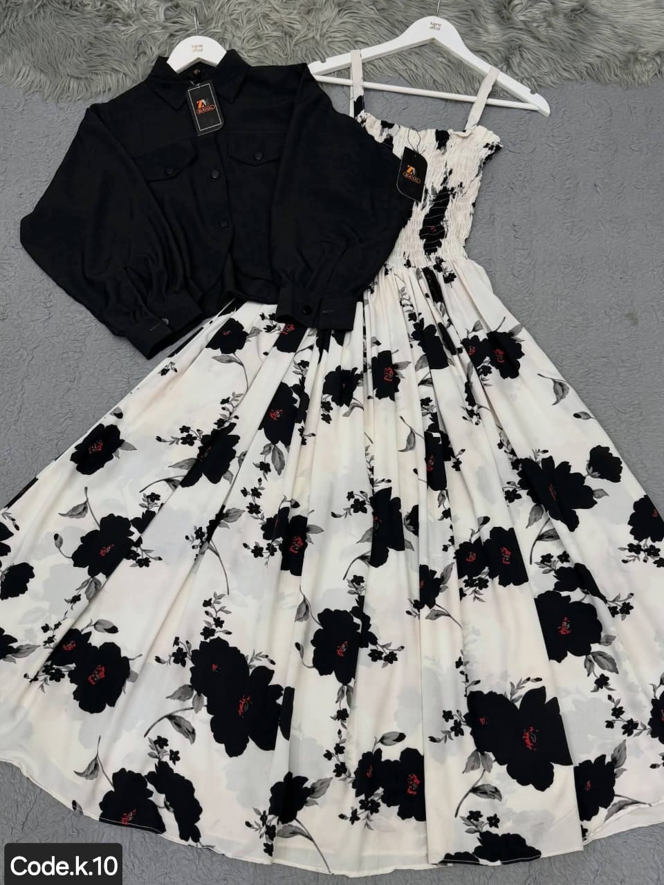 🌸 Floral Maxi Dress Set